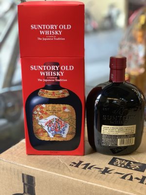 Rượu lợn Suntory Old Whisky tết Kỷ Hợi Nhật Bản