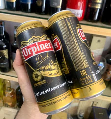 Bia lon Urpiner Slovakia nhập khẩu - Urpiner Dark và Urpiner Premium