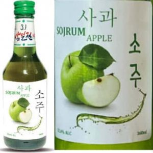 Rượu Soju Sojrum vị táo Hàn Quốc