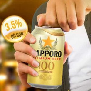 Bia Sapporo 100 malt